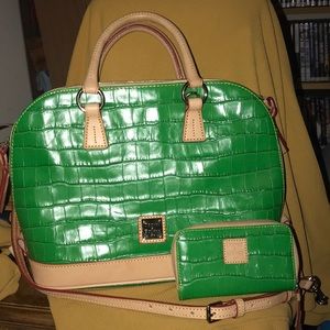 Dooney and Bourke Croco Leather Bag and wallet